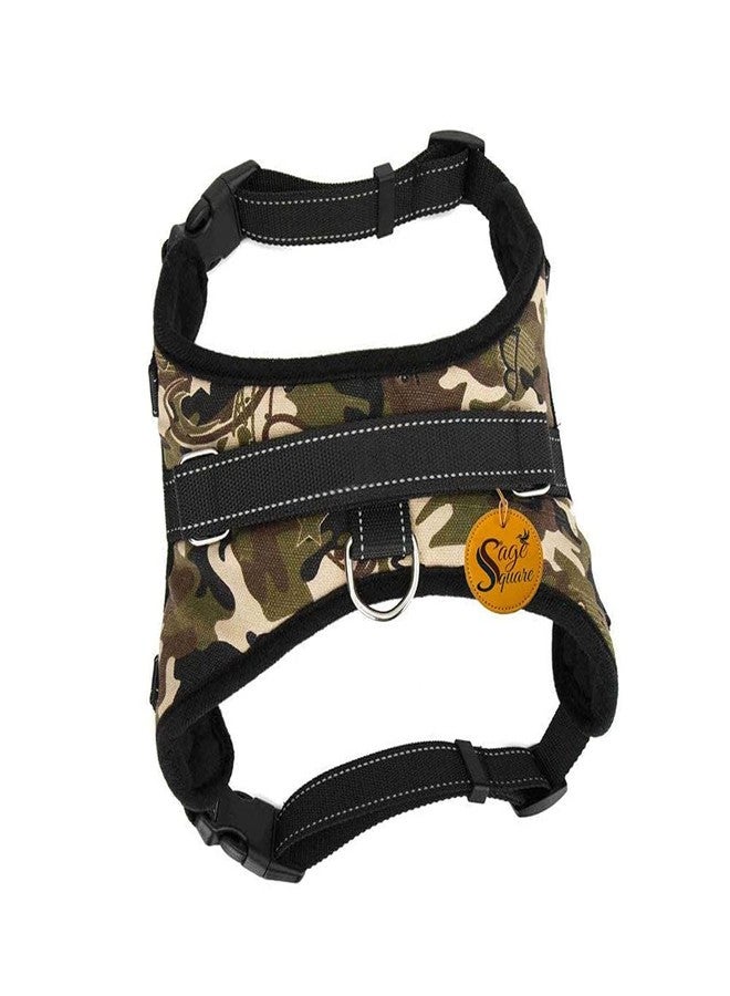 Sage Square Adjustable Cushion Padded Dog Sport Harness with Lifting Handle & Extra Comfortable, Stylish, Buckle Lock (Large) - Image 4